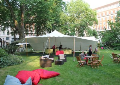 garden white stretch tent